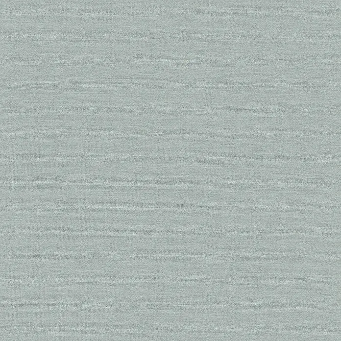 SCHÖNER WOHNEN-Kollektion Cosyliving Vliestapete LINEN - Taubenblau, Uni, 10,05 x 0,53 m - Leicht bläulich-grüner, fein strukturierter Stoff.