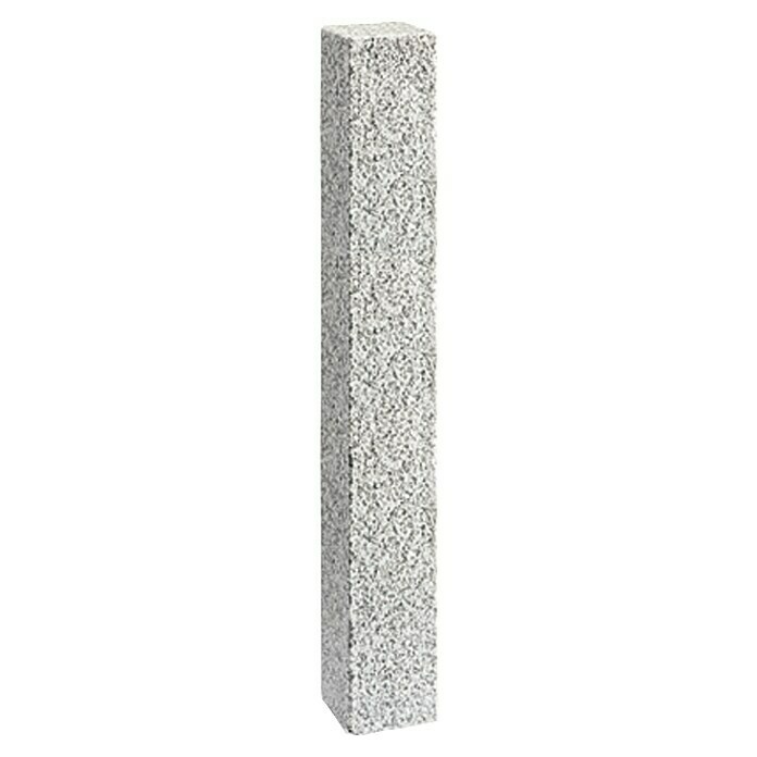 Granit-Palisade G 603 (Grau, 12 x 12 x 180 cm, Geflammt)