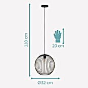 Eglo Hanglamp Almanzora (Zwart, E27) | BAUHAUS