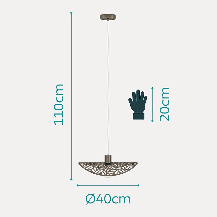 Eglo Hanglamp Swaby (Brons, E27) | BAUHAUS