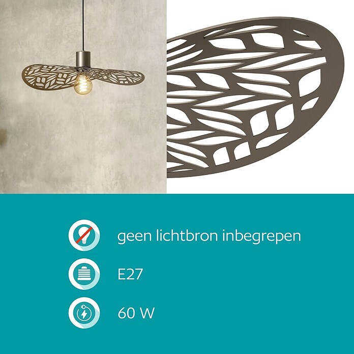 Eglo Hanglamp Swaby (Brons, E27) | BAUHAUS