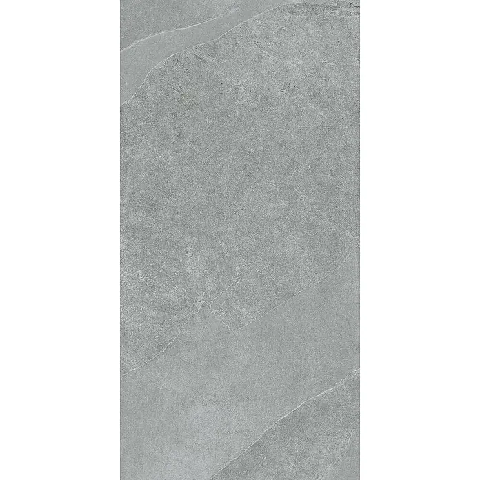 Feinsteinzeugfliese RAVAZZA STONE GREIGE – 60 x 120 cm, Betonoptik, Mat -  - Helle graue Fliese in Steinoptik mit subtilen Texturvariationen und feinen Linien.