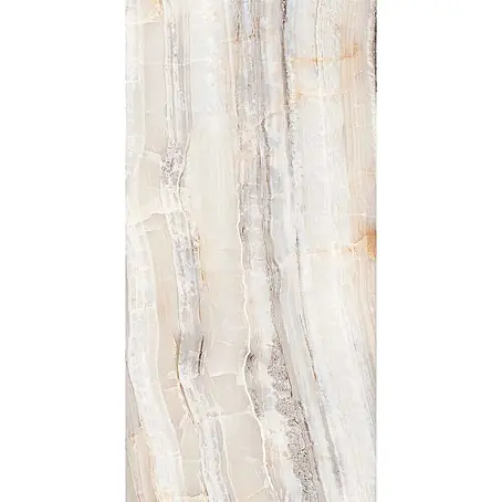 Feinsteinzeugfliese ONYX RAINBOW CLAIR – 60 x 120 cm, Onyxoptik, Brillant
