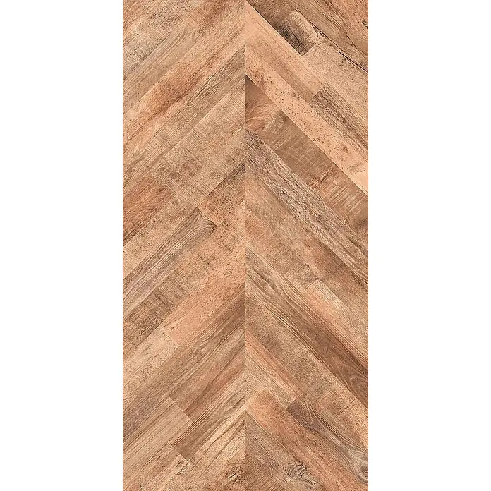 Feinsteinzeugfliese FISHWOOD LIGHT – 60 x 120 cm, Holzoptik, Mat -  - Heller, rustikaler Holzboden im Fischgrätmuster.