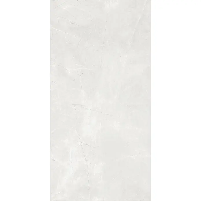 Feinsteinzeugfliese PULPIS MAJESTIC BONE – 60 x 120 cm, Marmoroptik, Mat -  - Hellgraue Marmorstruktur mit subtiler weißer und grauer Maserung.