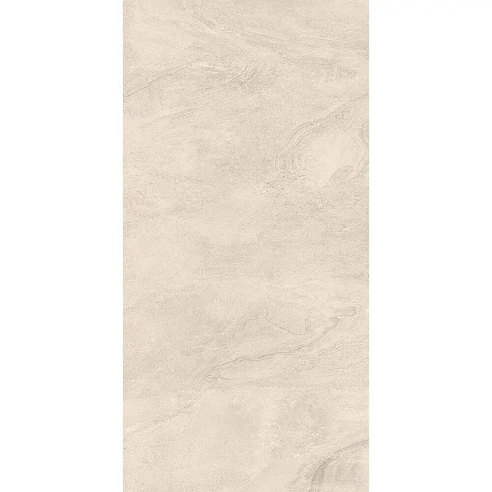 Feinsteinzeugfliese COSMIC BONE – 60 x 120 cm, Marmoroptik, Mat -  - Helle beigefarbene Fliese in Steinoptik mit subtiler natürlicher Maserung für Böden oder Wände.
