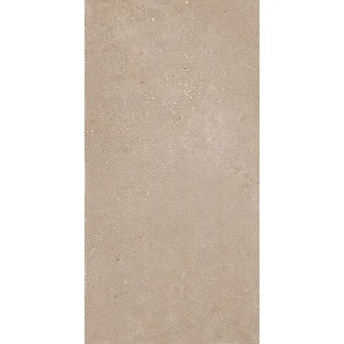 Feinsteinzeugfliese PIGMENTO FANGO – 60 x 120 cm, Steinoptik, Mat -  - Helle beigefarbene, matt strukturierte Steinfliese mit feinen Sprenkeln, ideal für Boden oder Wand.