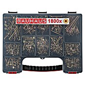 BAUHAUS Assortimentsdoos multifunctionele schroeven (TX voor TORX-aandrijving, 1.800-delig)