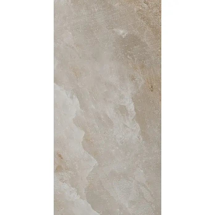 Feinsteinzeugfliese SALT CAVE TAUPE – 60 x 120 cm, Steinoptik, Mat -  - Raue, hellbeige und braune Mineraloberflächenstruktur.