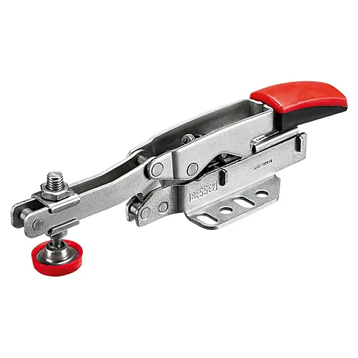 Bessey Waagrechtspanner STC-HH 50 - Spannweite: 40 mm, Spannkraft: 2.500 N - BESSEY Horizontal-Kniehebelspanner mit verstellbarer Andruckschraube und ergonomischem Griff für Werkstatt und Montage.