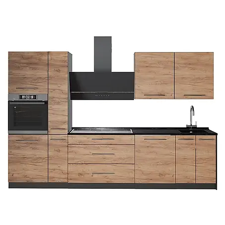 Küchenzeile Fame-Line 310 cm Goldkraft Eiche Art.-Nr. 64260