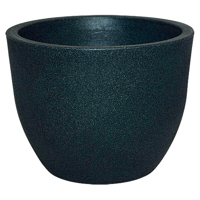 Geli Pflanztopf Rimini (Außendurchmesser: 45 cm, Höhe: 34,5 cm, Kunststoff, Anthrazit)