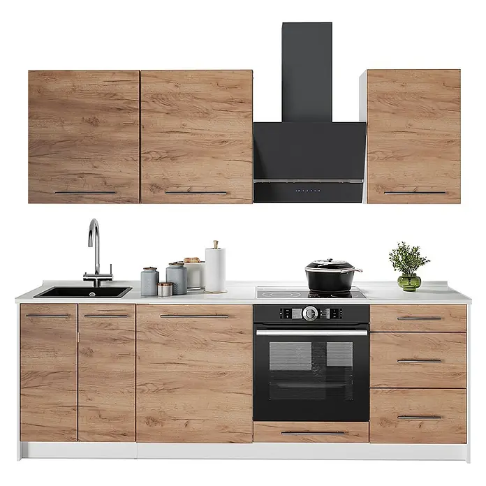 Küchenzeile Fame-Line 230 cm Goldkraft Eiche Art.-Nr. 62939 online kaufen bei BAUHAUS
