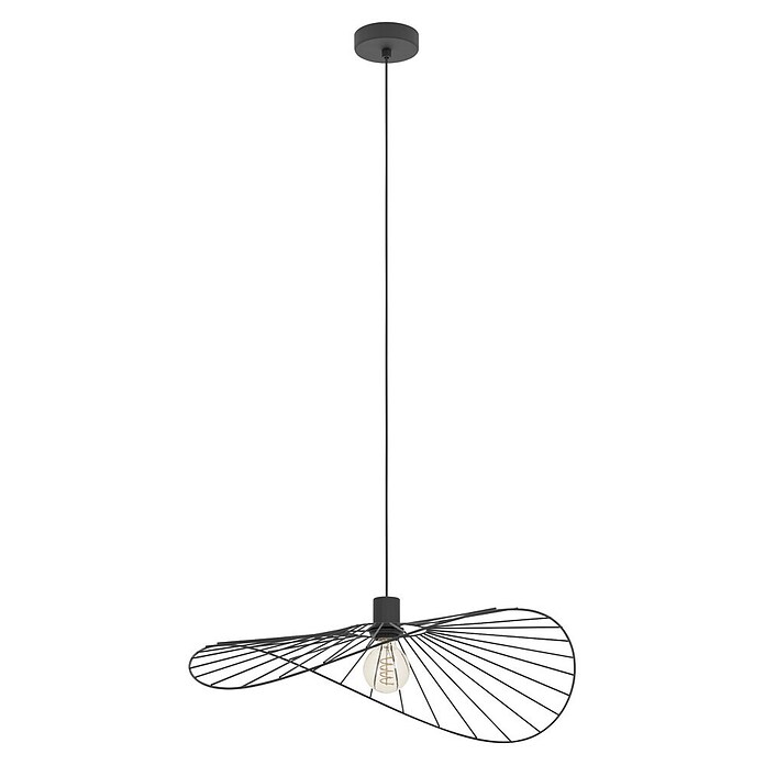 Eglo Hanglamp Casorzo L (l x b x h: 800 x 600 x 1.500 mm, Zwart, E27) | BAUHAUS