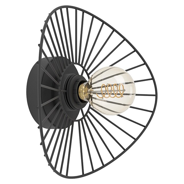 Eglo Wandlamp Casorzo (Zwart, E27, l x b x d: 365 x 290 x 125 mm) | BAUHAUS