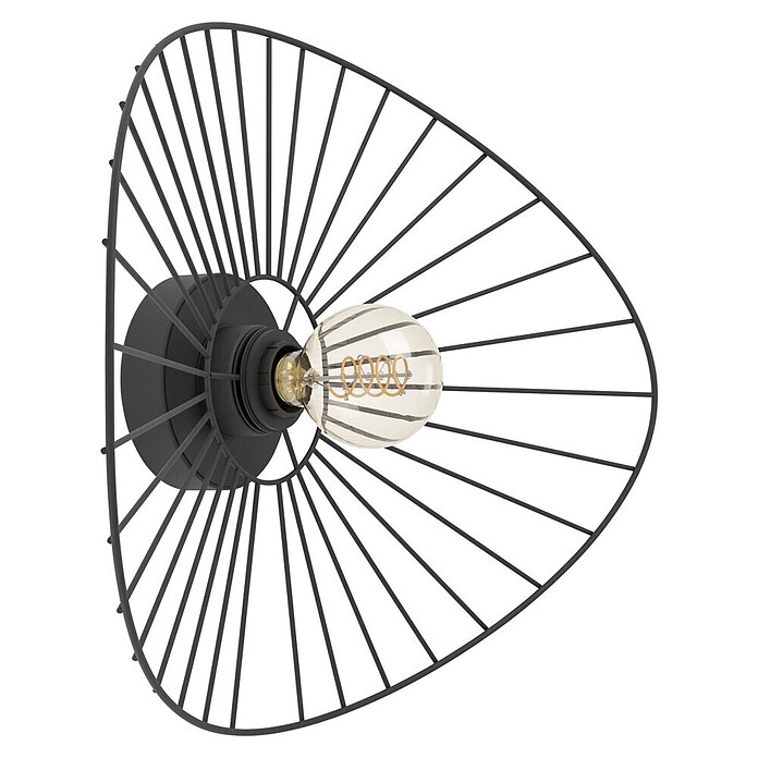 Eglo Wandlamp Casorzo (Zwart, E27, l x b x d: 560 x 400 x 170 mm) | BAUHAUS