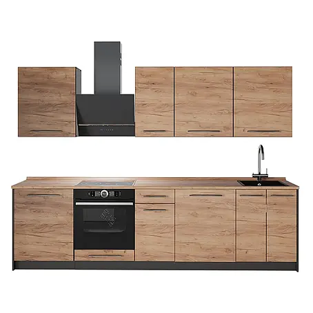 Küchenzeile Fame-Line 280 cm Goldkraft Eiche Art.-Nr. 64161