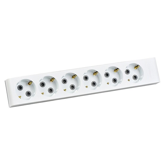 Produžni kabel s utičnicama  (Bijela, Bez prekidača, Broj CEE utičnica: 6 Kom.) | BAUHAUS