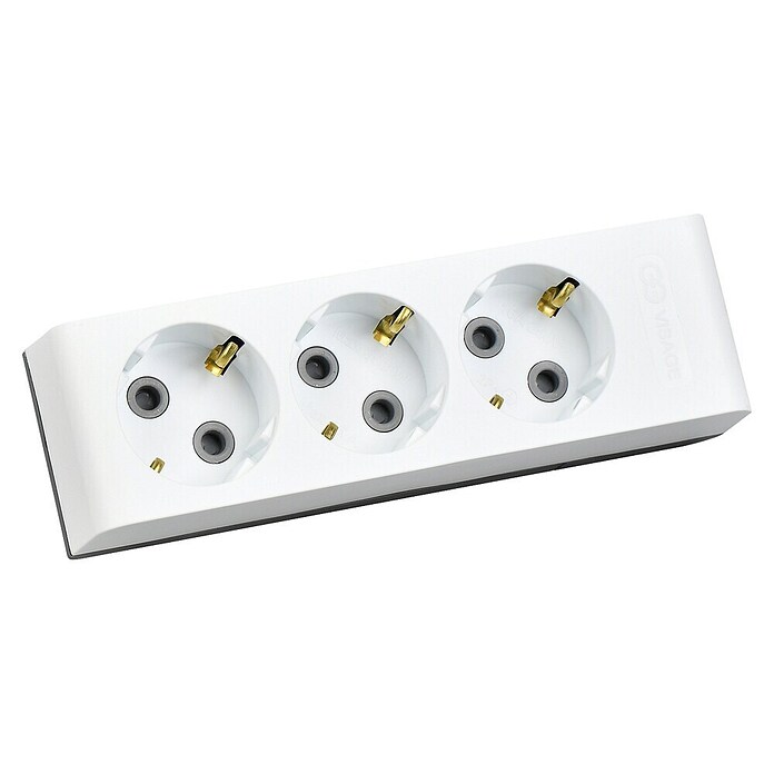 Produžni kabel s utičnicama  (Bijela, Bez prekidača, Broj CEE utičnica: 3 Kom.) | BAUHAUS