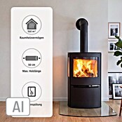 Aduro Kaminofen 21 (6,5 kW, Raumheizvermögen: 150 m³, Material Verkleidung: Stahl, Schwarz) | BAUHAUS