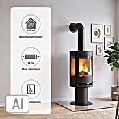 Aduro Kaminofen 9-3 (6 kW, Raumheizvermögen: 350 m³, Schwarz)