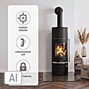 Justus Wasserführender Kaminofen Faro Aqua 2.0 (8,5 kW, Raumheizvermögen: 200 m³, Material Abdeckung: Stahl, Schwarz)