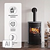 Justus Kaminofen Agero 2.0 (7 kW, Raumheizvermögen: 144 m³, Verkleidung: Speckstein, Schwarz)