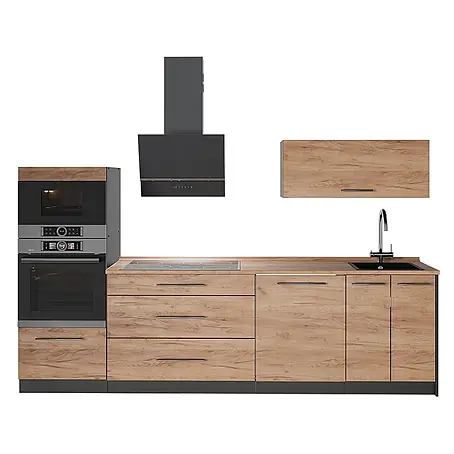 Küchenzeile Fame-Line 280 cm Goldkraft Eiche Art.-Nr. 64740