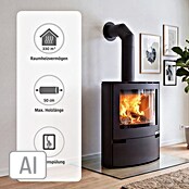 Aduro Kaminofen 15 (6,5 kW, Raumheizvermögen: 350 m³, Schwarz)