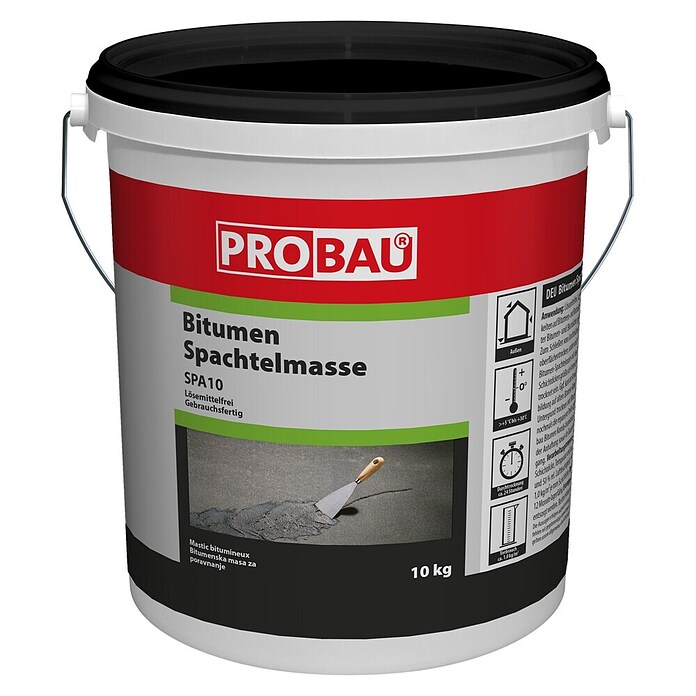 Probau Bitumenspachtelmasse (10 kg, Lösemittelfrei)