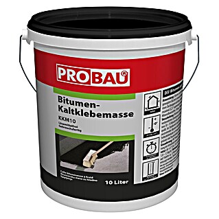 Probau Bitumen-Kaltklebemasse (10 l, Schwarz)