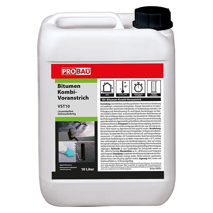 Probau Bitumen-Voranstrich (10 l, Lösemittelfrei)