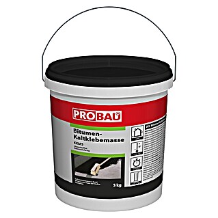 Probau Bitumen-Kaltklebemasse (5 l, Schwarz)