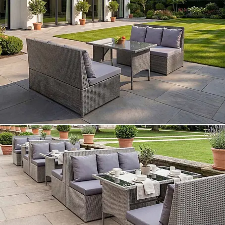 Mendler  Loungemöbel-Set HWC-G16