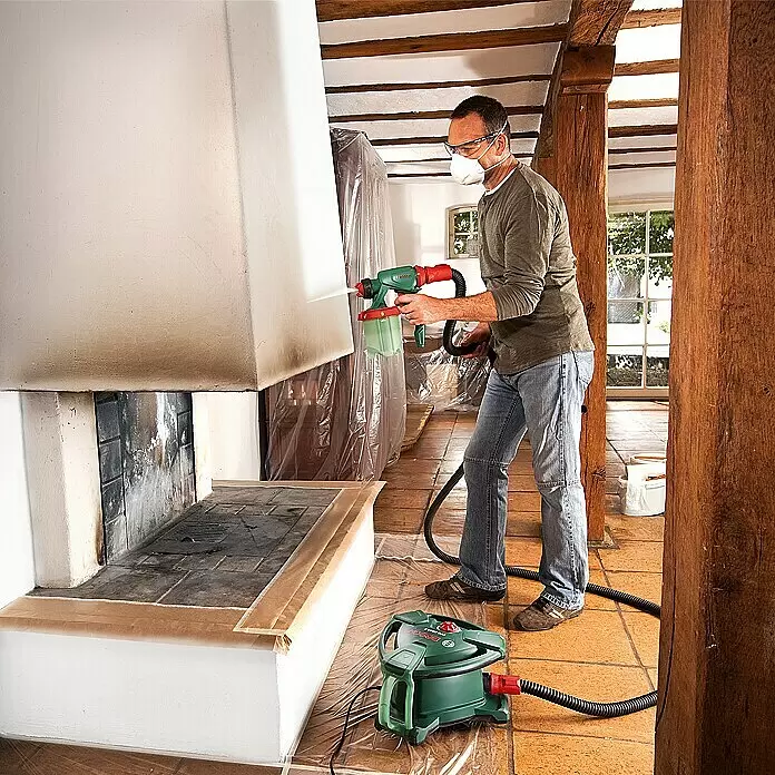 Bosch Farbsprühsystem PFS 5000 E - Geeignet für: Alle Farbarten, Nennaufnahme: 1.200 W, 1.000 ml
