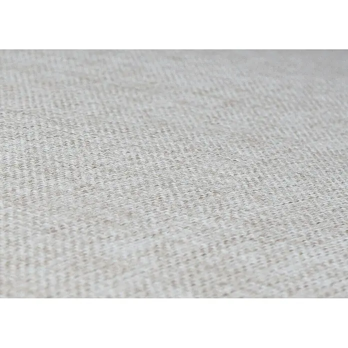 Mendler Gartensessel HWC-O11 - 1 Stk., Textil, Terrakotta, Polster beige, B x T x H: 68 x 88 x 81 cm - Hellbeiger Webstoff mit sichtbarer Textur.