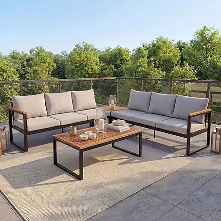 Mendler  Loungemöbel-Set HWC-L26
