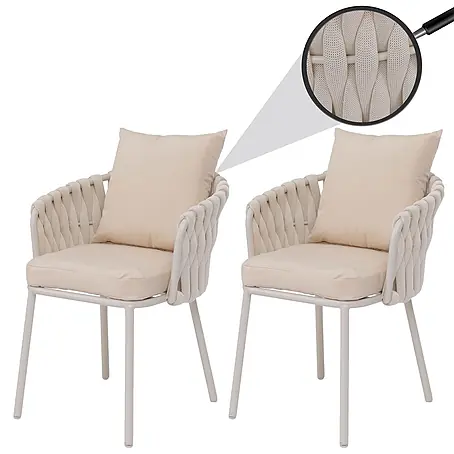 Mendler  Gartenstuhl-Set HWC-P89