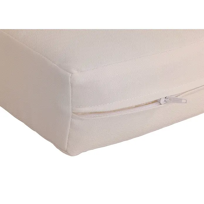 Mendler Gartengarnitur HWC-H56b Seilgeflecht Rope Holz Akazie - creme -  - Cremefarbenes Stoffkissen mit sichtbarem Reißverschluss zum einfachen Abziehen des Bezugs.