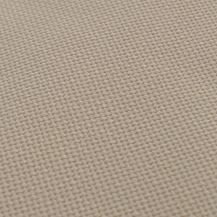 Mendler Campingset HWC-Q39 Tisch, 2x Stuhl, Metall Stoff - creme -  - Helle beige, gewebte Stoffstruktur.