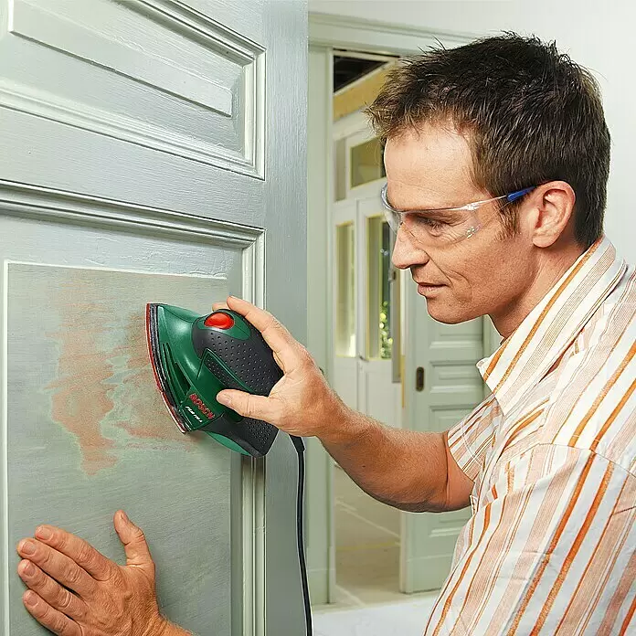 Bosch Elektro-Multischleifer PSM 100 A - 100 W, Leerlaufschwingzahl: 26.000 U/min, Durchmesser Schwingkreis: 1,4 mm - Anwendungsbeispiel