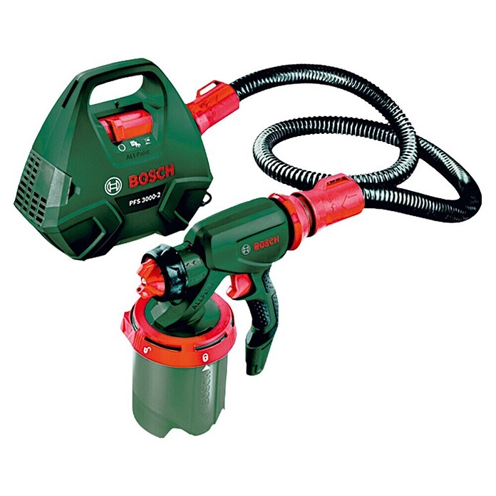 Bosch Sistema de pulverización de pintura PFS 3000-2 (Apto para: Todos los colores, Absorción nominal de corriente: 650 W, 1.000 ml)