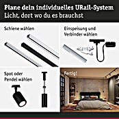 Paulmann Wand- & Deckenspot Urail Spot Lirena (Ø x H: 6 cm x 17 mm, GU10, Schwarz) | BAUHAUS