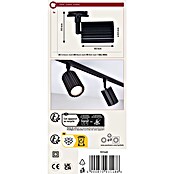 Paulmann Wand- & Deckenspot Urail Spot Lirena (Ø x H: 6 cm x 17 mm, GU10, Schwarz) | BAUHAUS