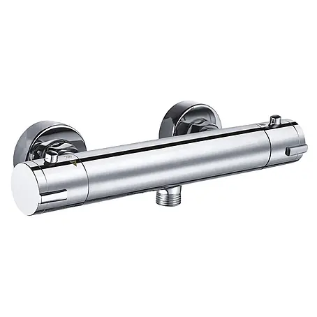 Brausearmatur Wasserhahn COOL TOUCH Brausebatterie für Badezimmer in Silber