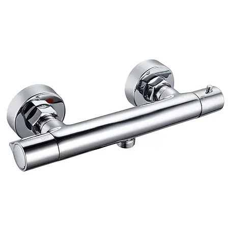 Brausearmatur Wasserhahn SLIM Brausebatterie für Badezimmer in Silber