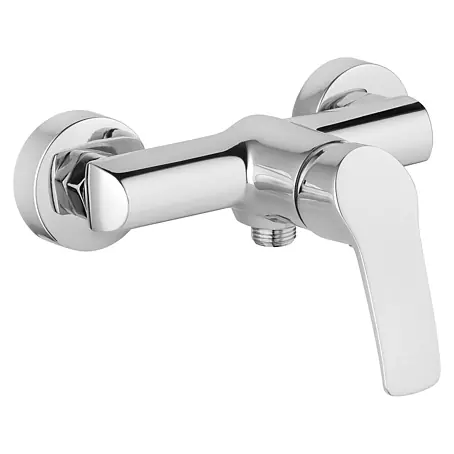 Brausearmatur Wasserhahn MALTA Brausebatterie für Badezimmer in Silber