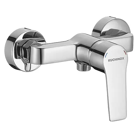 Brausearmatur Wasserhahn BORGO Brausebatterie für Badezimmer in Chrom