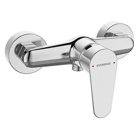 Brausearmatur Wasserhahn FRESNO Brausebatterie für Badezimmer in Chrom