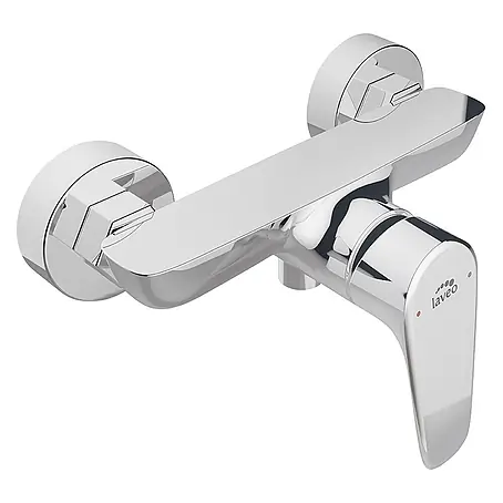 Brausearmatur Wasserhahn RONDO Brausebatterie für Badezimmer in Silber